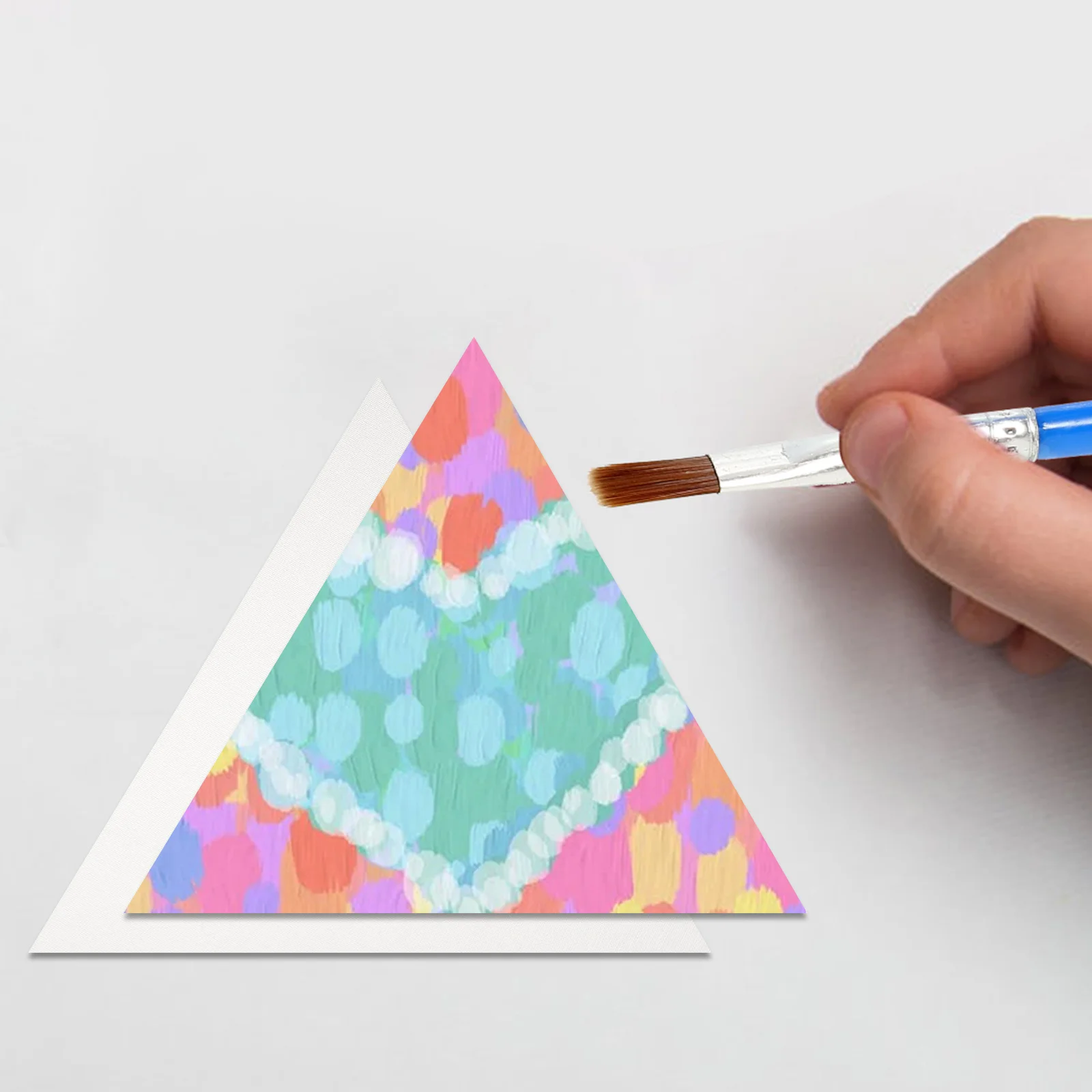 

5 Pcs Picture Frame inside Canvas Panel Oil Paint Board for Painting Board. Panels Blank
