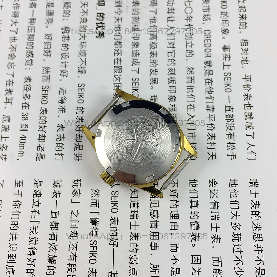 Tianjin Watch Factory Seagull Brand Yellow Shell Green Disc Strips Manual Mechanical Women's Watch Diameter 25mm Free Strap 1
