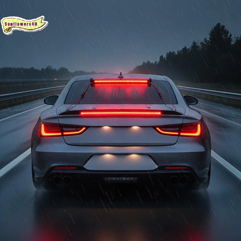 Car SUV 12V LED 3rd Brake Light Universal Tail Stop Lamp Highlight Rear Accessory For Enhanced Traffic Safety Retrofit
