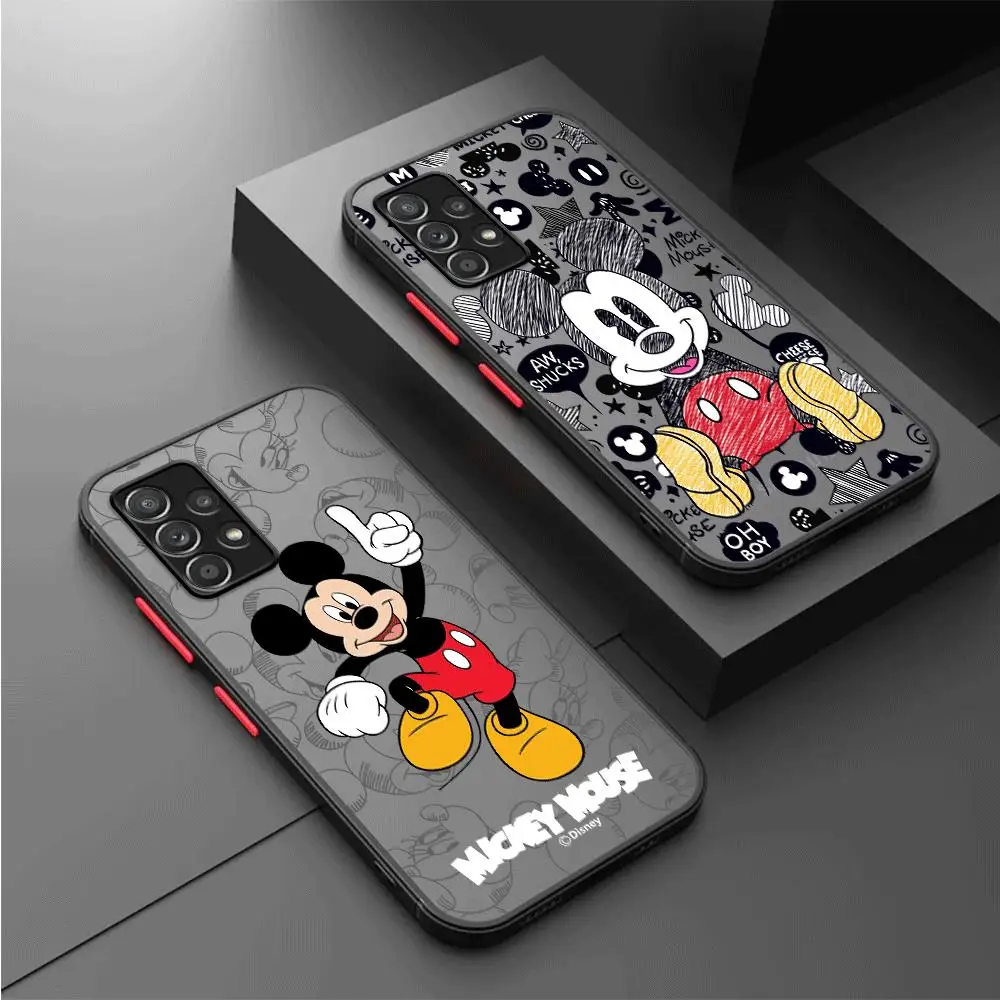 Mickey Phone Case for Samsung Galaxy A52 A72 A12 A13 A14 A21s A22 A23 A24 A32 A33 A34 A50 A51 A53 A54 A70 A72 A73 5G Cover