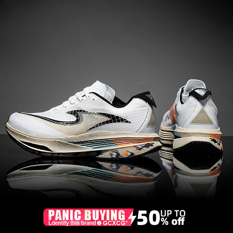 

Кроссовки ﻿ Мужские и женские спортивные кроссовки для марафона с карбоновой пластиной: дышащие, легкие, удобные, нескользящие