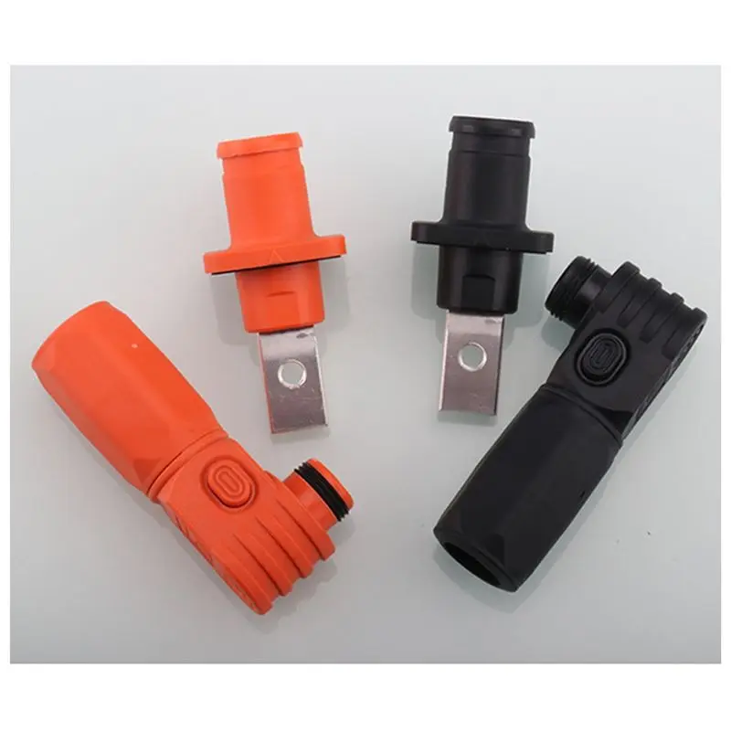 DT39 Battery Box Terminal Connector 200A Detachable Quick Plug Terminal IP67 Flame Retardant Single Core Orange for Energy