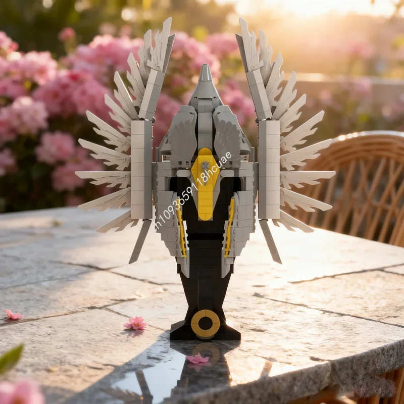 812 elementów MOC LOTR Gondor Strażnik Fontanny Hełm Model Klocki Konstrukcyjne Składanie DIY Prezenty Świąteczne Zabawki Edukacyjne Urodziny dla Dzieci