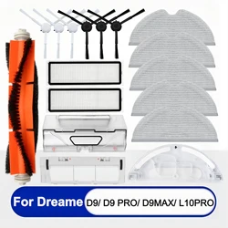 Pièces de rechange d'aspiration de bain pour aspirateur robot Global Dreame, brosse latérale principale, filtre, vadrouille, D9 Max,D9 PRO,Bot L10PRO, 4000Pa