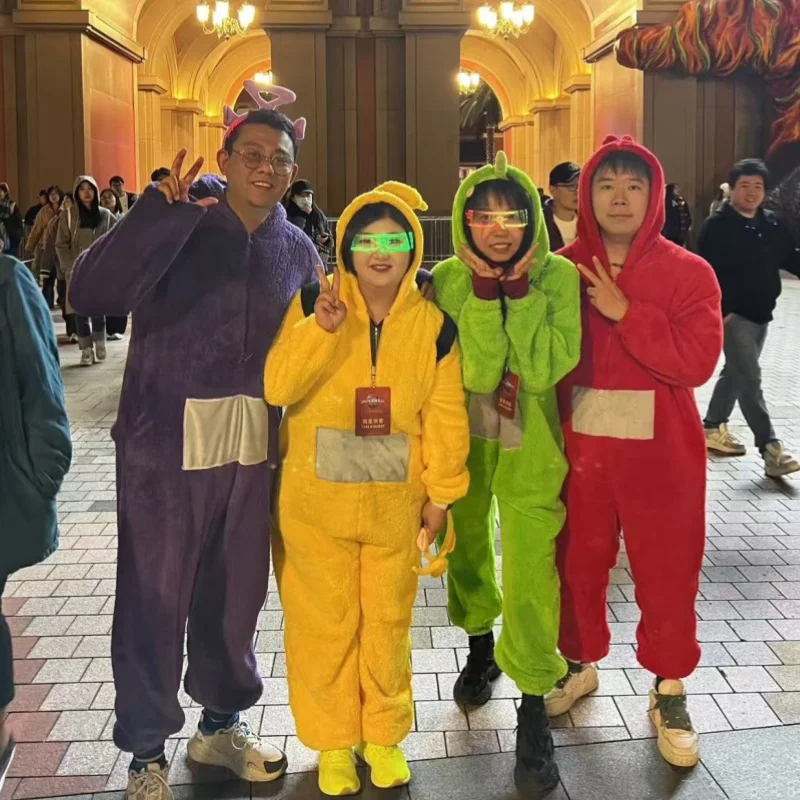 مينيسو للجنسين تليتبيز ازياء ديسي نيسيس لالا تأثيري منامة الكبار بيجامات أطفال الحيوان هالوين ملابس خاصة بذلة #2