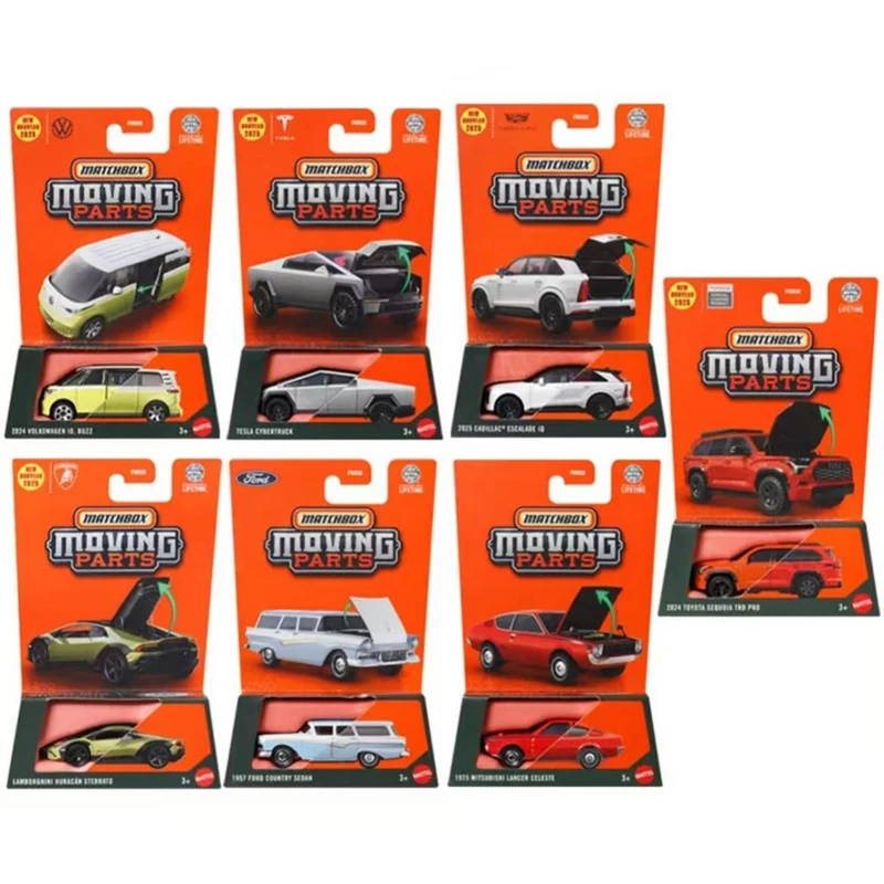 Caja de cerillas genuina para coche, piezas móviles Tesla Cybertruck Toyota Sequoia Trd Pro Ford, modelo de vehículo, juguetes para niños, regalo de colección, 1/64