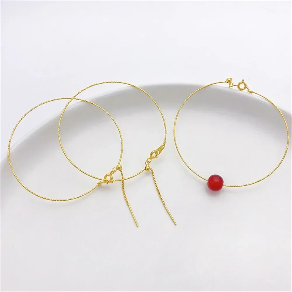 

S925 Silver Car Flower Bracelet Adjustable Beaded Universal Bracelet DIY Handmade Bracelet Jewelry Material Accessories L058