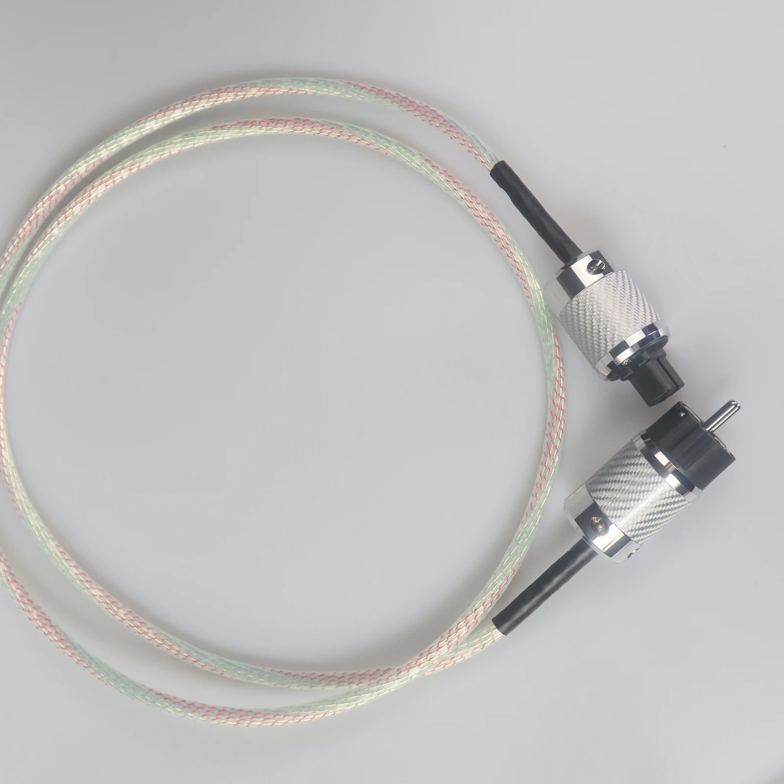 Vaha OCC Silver plated AC Power cord HiFi Audio Special Power Cable microspace insulation with FURUTECH EU/US/UK power plug