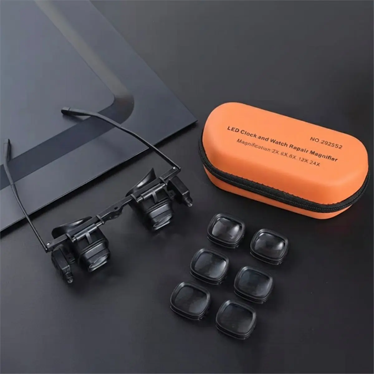 

Наборы электроинструментов: 24-кратные налобные увеличительные очки с портативной LED-подсветкой, лупа для ремонта электронных компонентов и сварочных работ