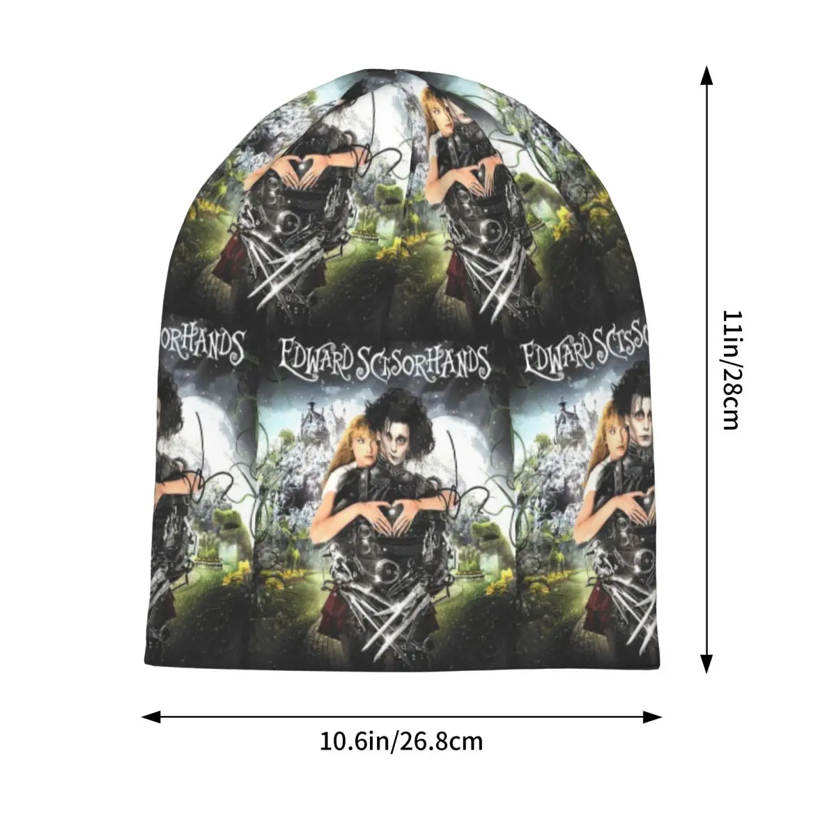 Edward Scissorhands Movie Skullies Beanies Hats Warm Autumn Winter Outdoor Cap Knitted Bonnet Caps for Unisex Adult