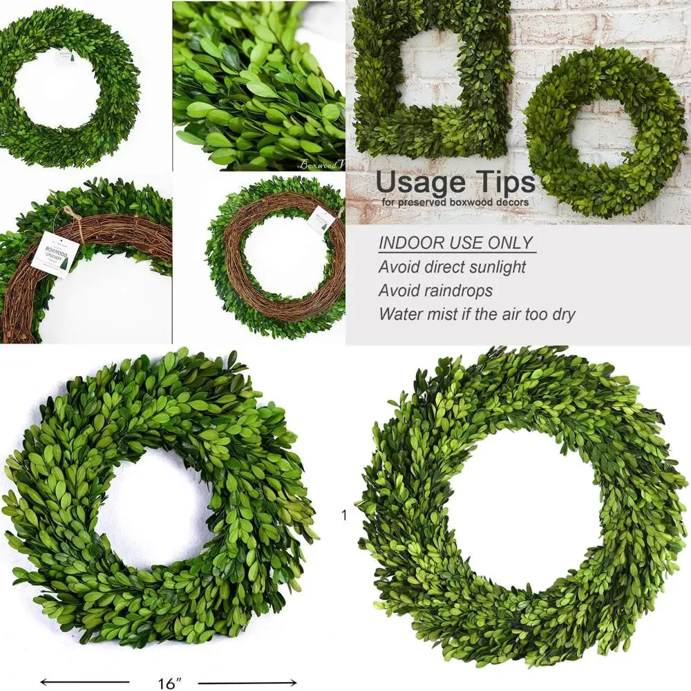 

Вечнозеленый самшитовый венок 16, универсальный домашний акцент на все случаи жизни: Хэллоуин, Рождество, свадьба и многое другое