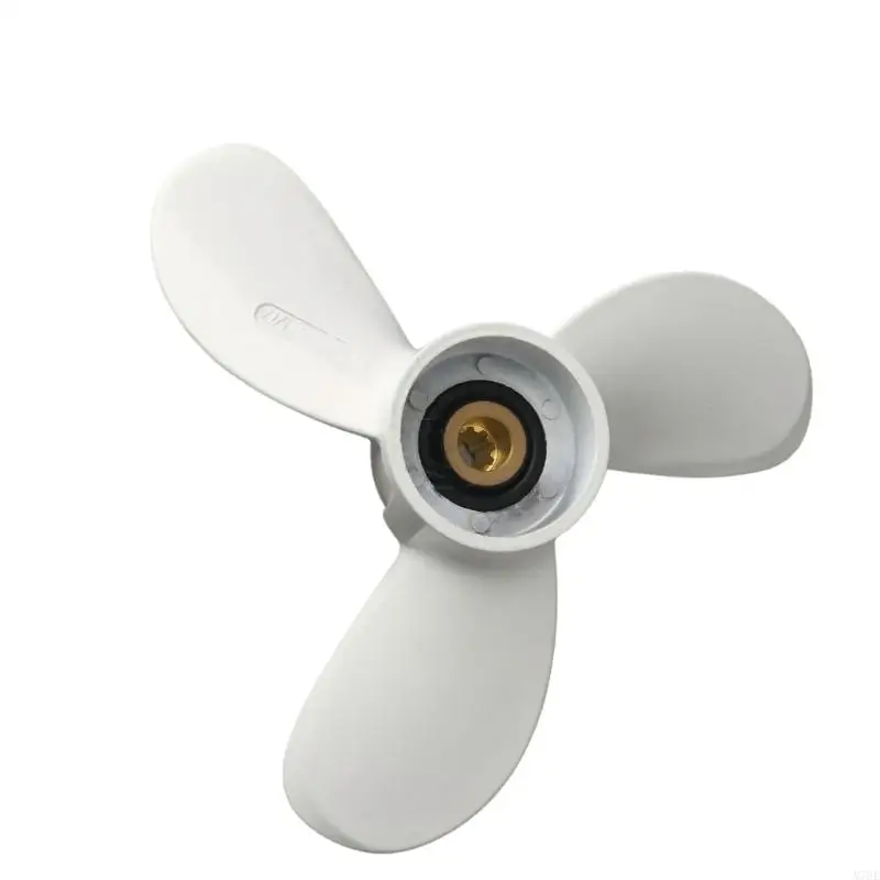 M76E Marine-Bootspropeller-Ersatz, 3-Blatt-Außenbordmotorpropeller aus Aluminium für 2-3 routinemäßige Wartung mit – Detail 6