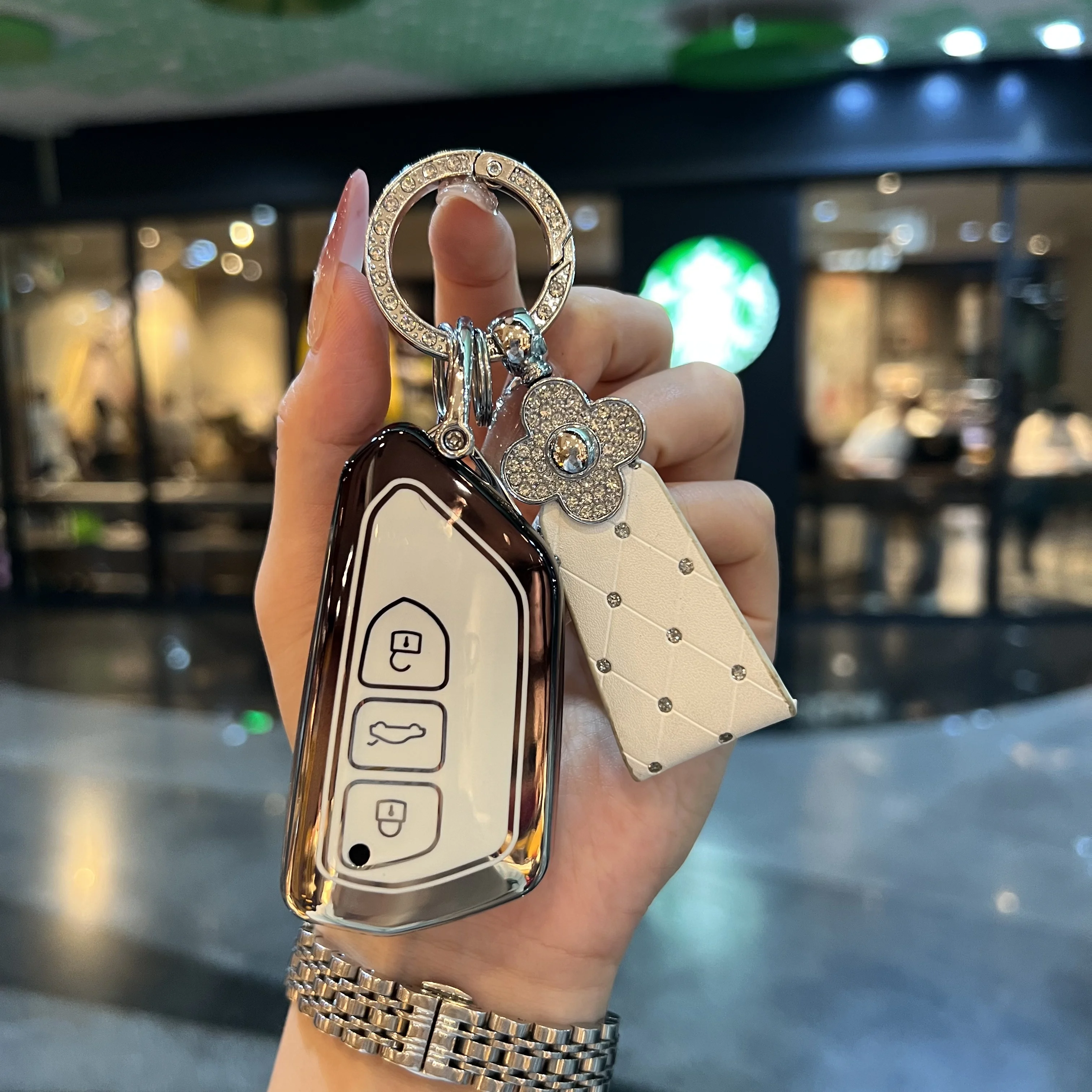 غطاء مفتاح السيارة لشركة فولكس فاجن فولكس فاجن جولف 8 MK8 ID.3 ID.4 كوبرا سكودا اوكتافيا A8 سيات ليون MK4 2020 2021 فورمينتور تاراكو #5