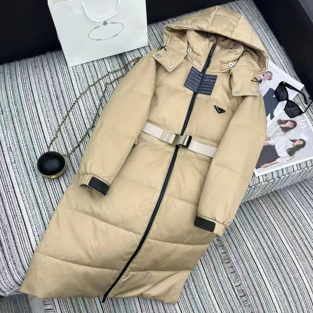 

Длинная женская толстая зимняя теплая зимняя парка, женская новинка 2025 года, японская утолщенная стеганая куртка в корейском стиле, офисное женское хлопковое пальто