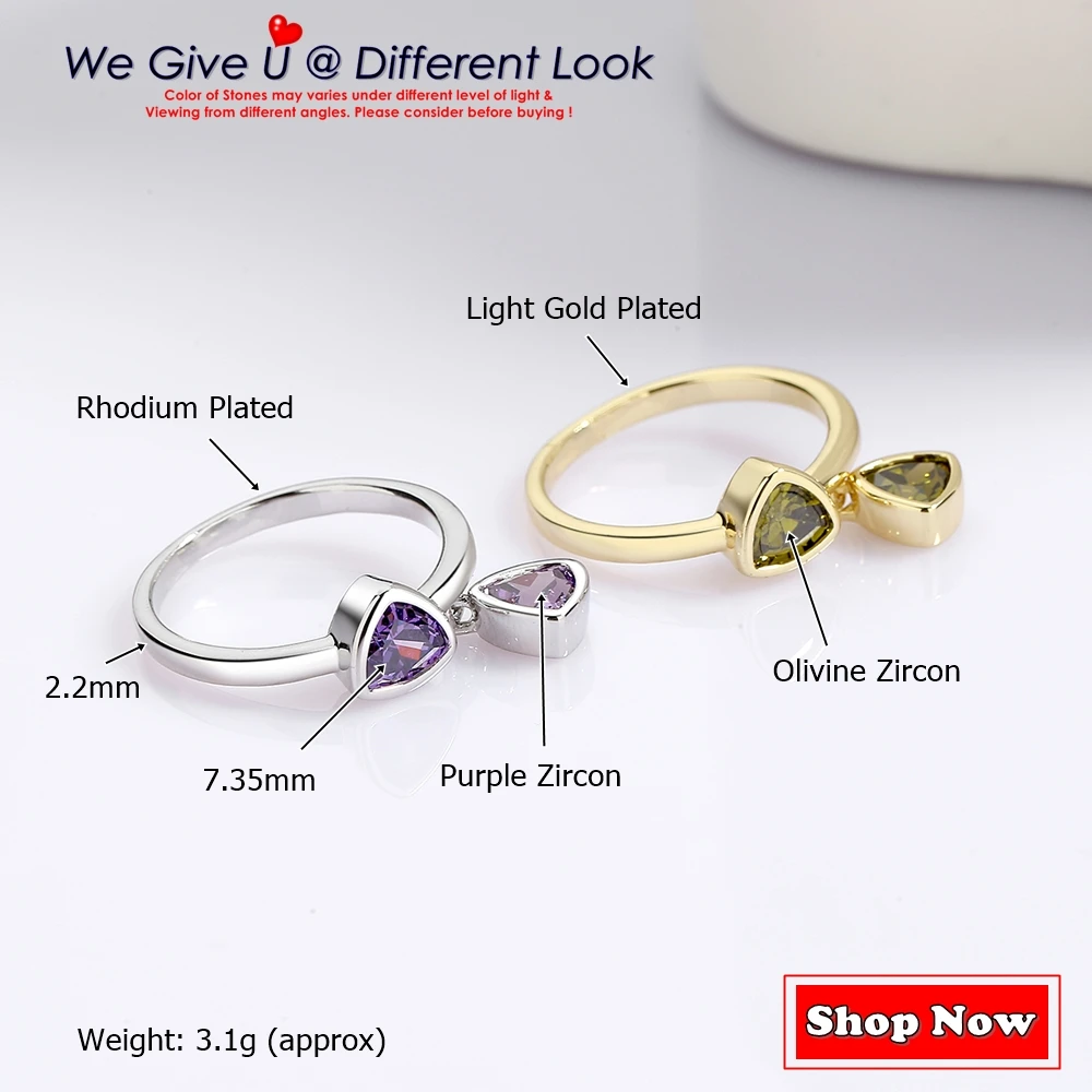 New Fabulous Cubic Zircon Ring for Women Cute Dancing Charms Female Jewelry Casual Fashion Pretty Gift WA12053 DreamCarnival1989