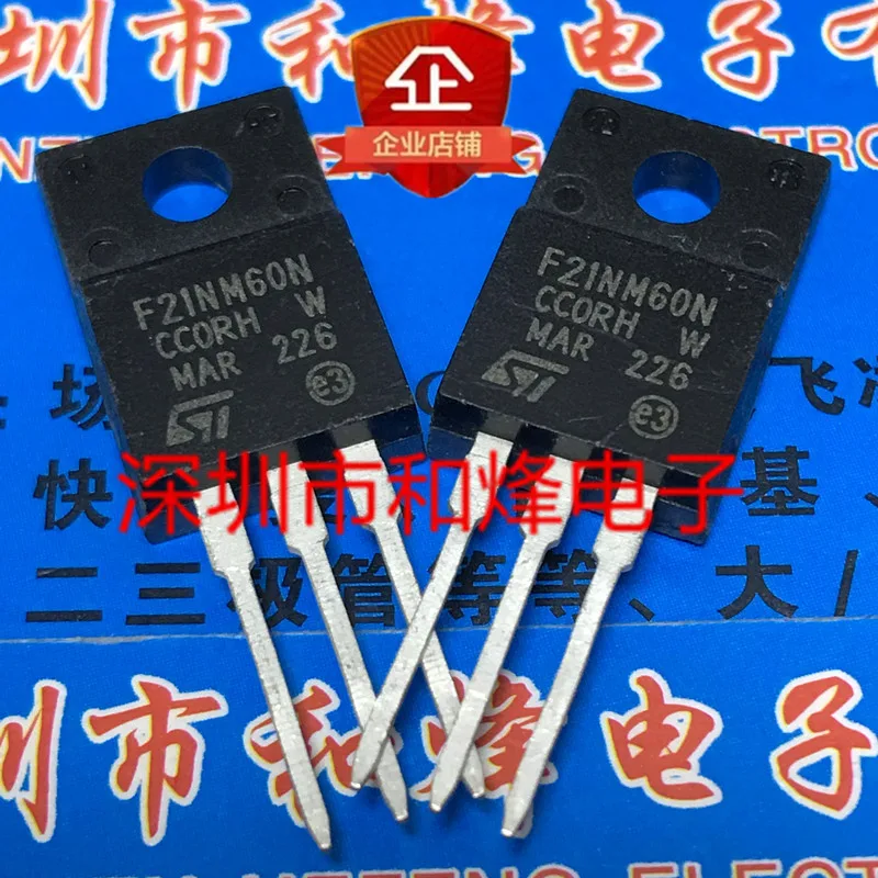 Imagem -02 - Pcs Stf21nm60n 21nm60n To220f 600v 21a 20