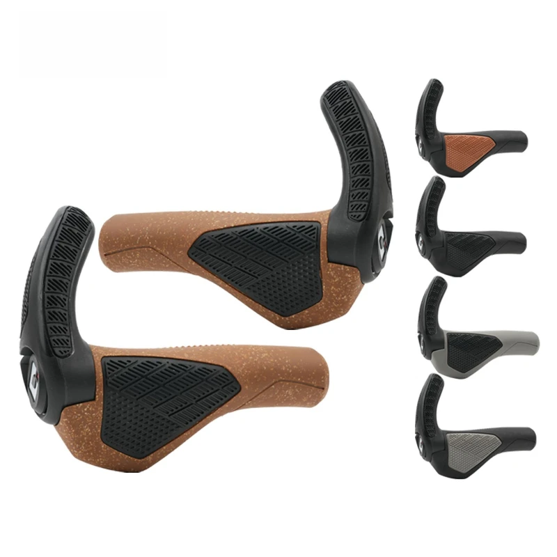 Mountain folding bicycle handle cover GP3 horn pair handle human meatball shock absorption non-slip comfortable riding grip