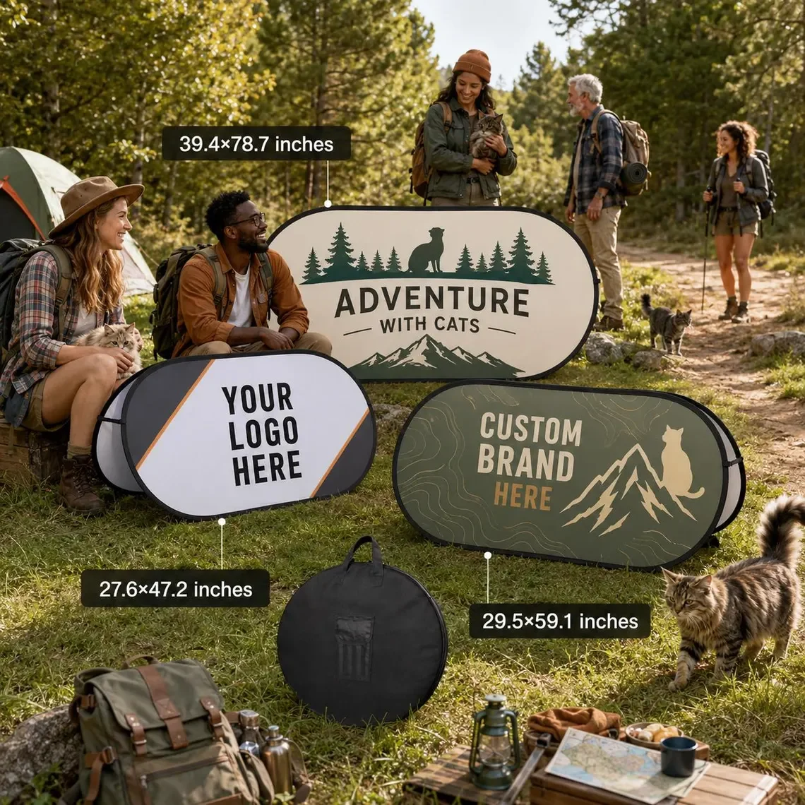 Custom Adventure Cat Pop Up Ba - огляд і ціна Outdoor Adventure Birthday Party