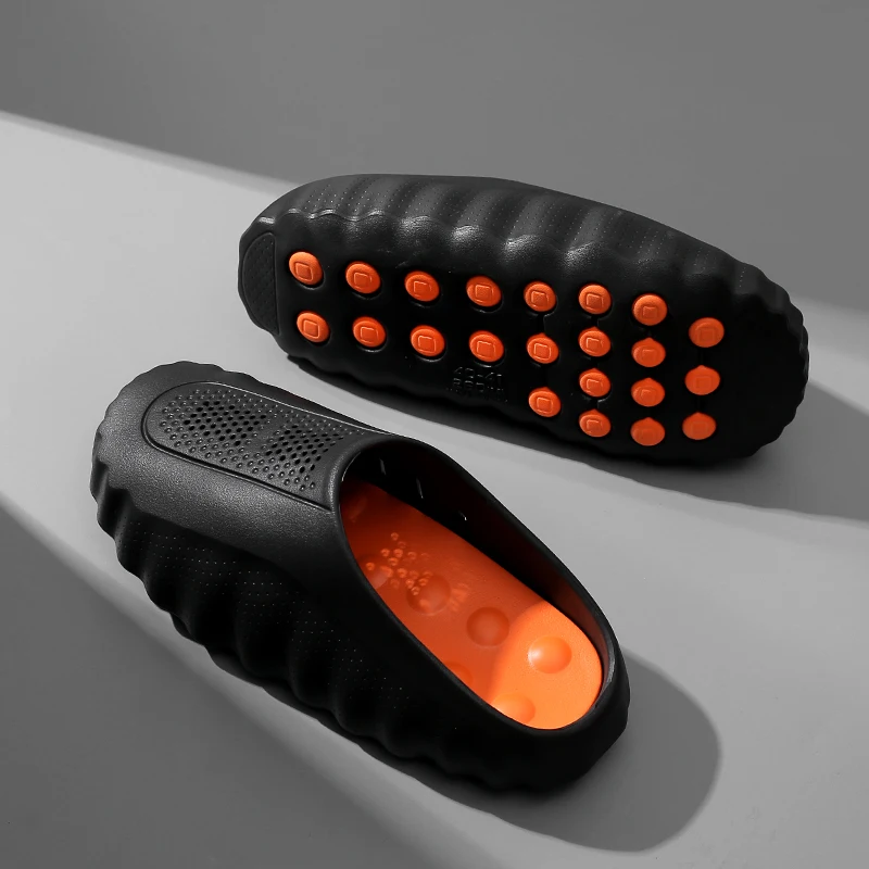 

Мужские и женские легкие массажные тапочки из ЭВА 2026 года, новые уличные повседневные спортивные шлепанцы, модные пляжные туфли для пар