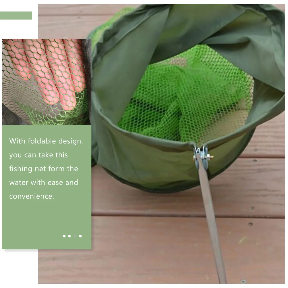 

Foldable Net Guard Mesh Fishing Landing Net Storage Netting Outdoor Fish Basket Netting Strong Polyester