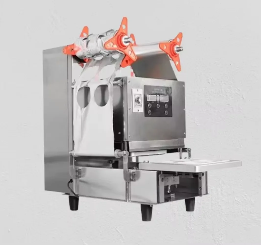 DUOQI QDF-95 Automatic Bubble Tea Yogurt Juice Plastic Paper Cup Sealing Machine
