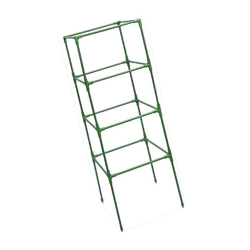 E15A 120cm High Tomato Vine Support Stand 3 Pack Steel Construction With Cultivation Bag