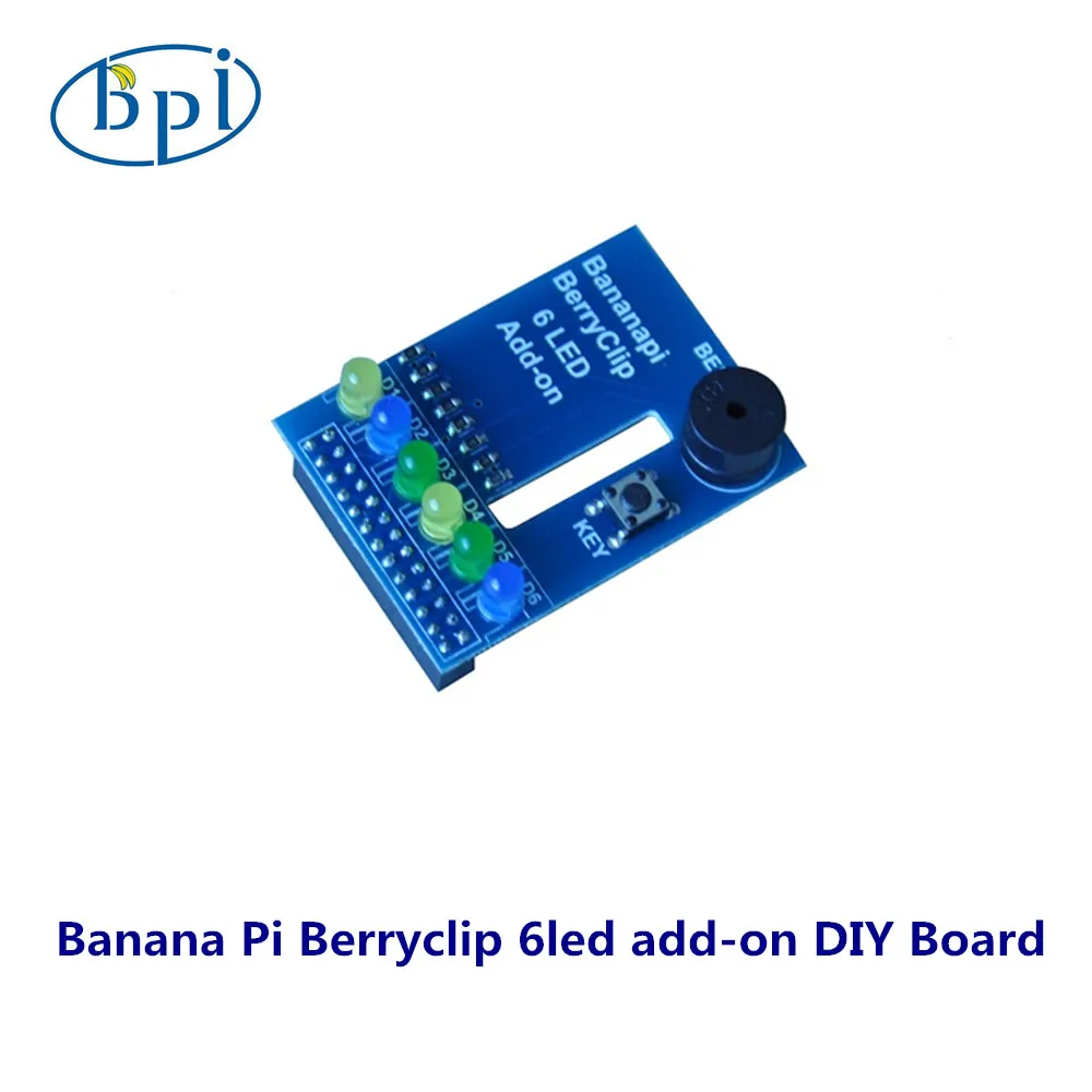 Banana Pi BerryClip 6 LED Module Python Learning Add-on Board