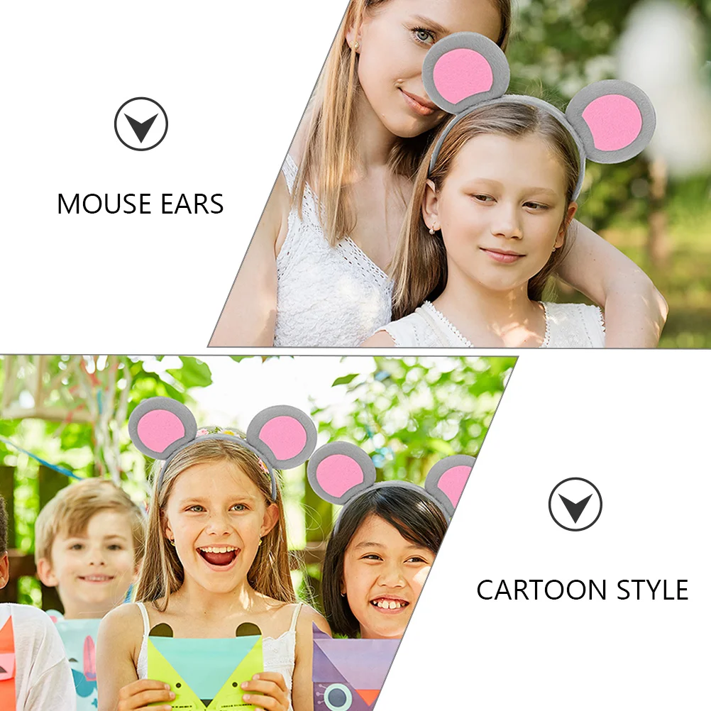 6 Pcs Animal Ear Headband Hair Accessories for Girls Festival Childrens Headphones Funny Womens Clothing