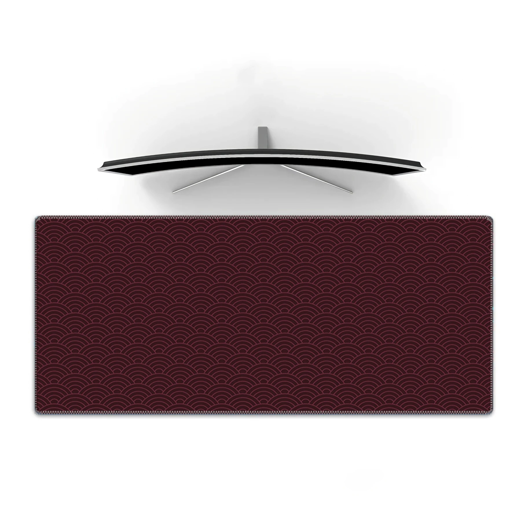 Red Mausepad Japan ripple Desk Mat Gaming Mat Pad on The Table Office Gamer Accessories Keyboard Mats Mouse Pad Mouse Carpet