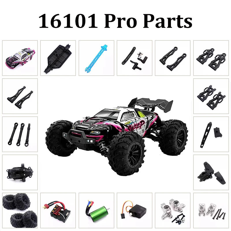 16101 PRO 16102 PRO RC Automotive Parts Remote Control Motor Tire Screw Wave Box Drive Shaft Gear Rod Steering Cup Swing Arm