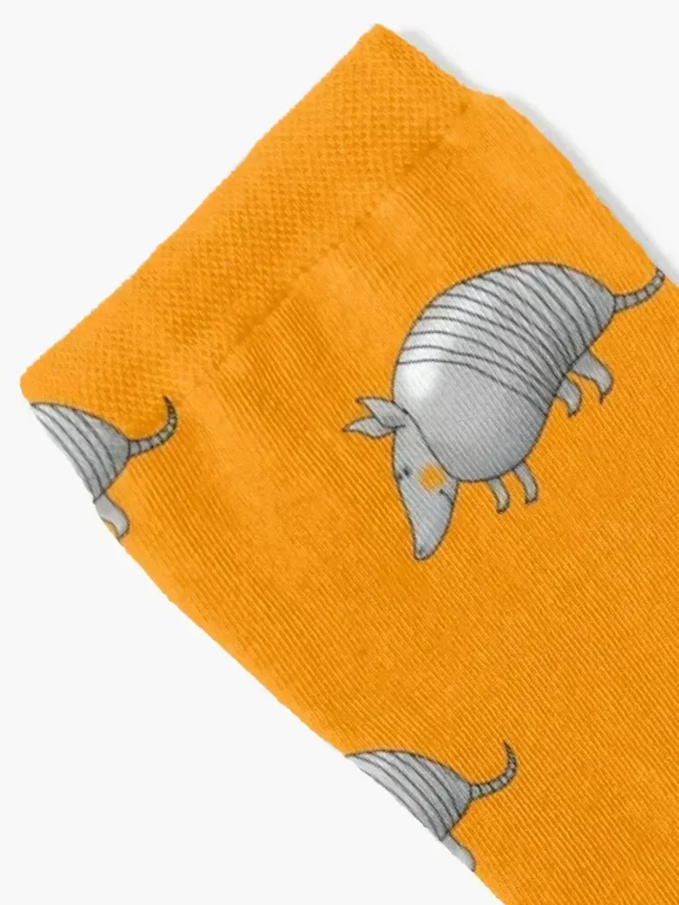 Cute wild animal armadillo cartoon Socks funny sock fashionable tennis sport Men's Socks Women's