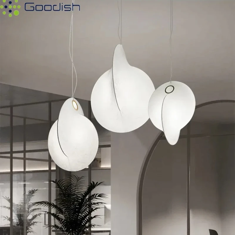 

Японские ваби-саби шелковые светодиодные подвесные светильники в форме реликвии, подвесные светильники для внутреннего освещения, лампы для гостиной, украшения дома, люстра