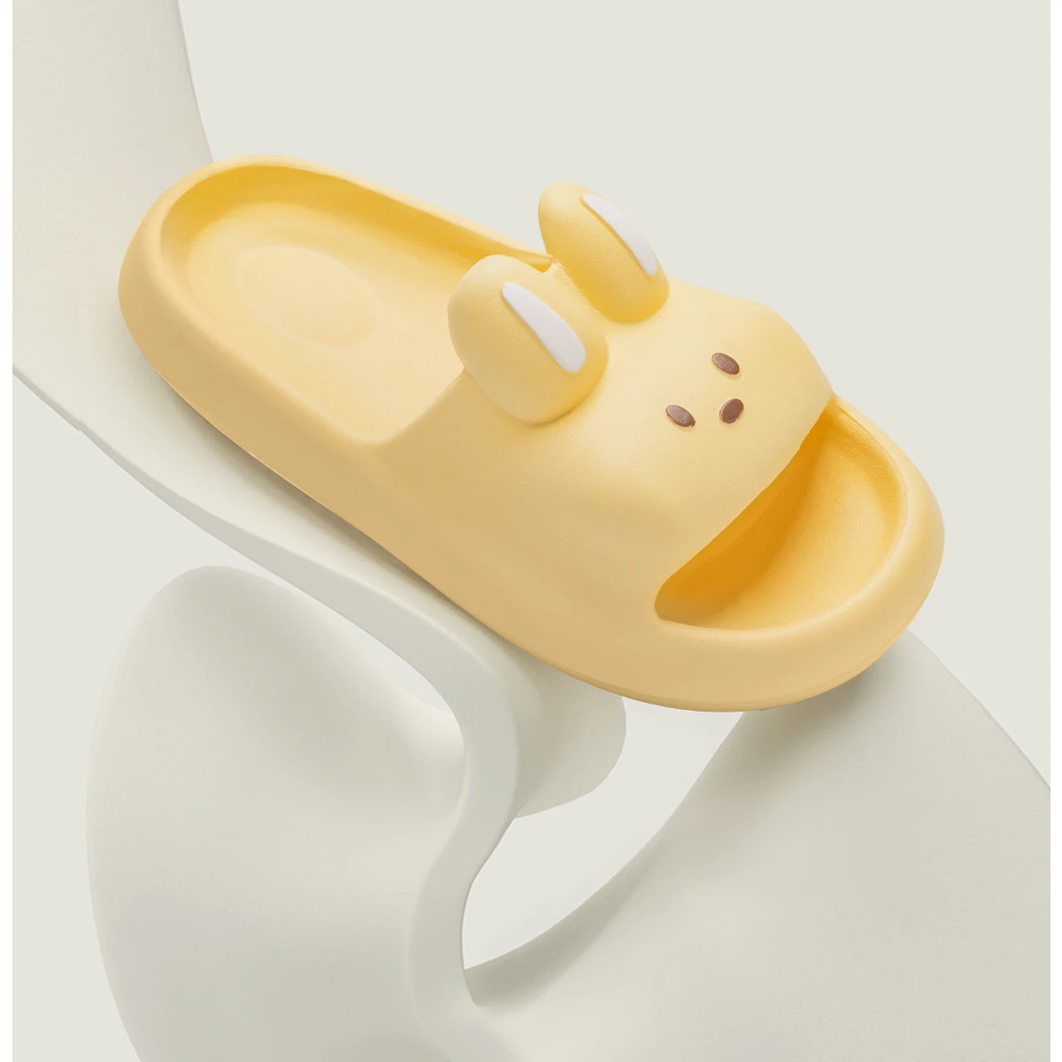 Kissen-Kaninchen-Hausschuhe für Damen und Herren | House Slides Duschsandalen | Extrem bequem | Gepolsterte dicke Sohle – Detail 5