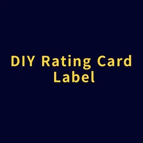 

Custom DIY PTCG Pokemon Rating Card Label Includes Label Front and Back and DIY Frosted Case Box