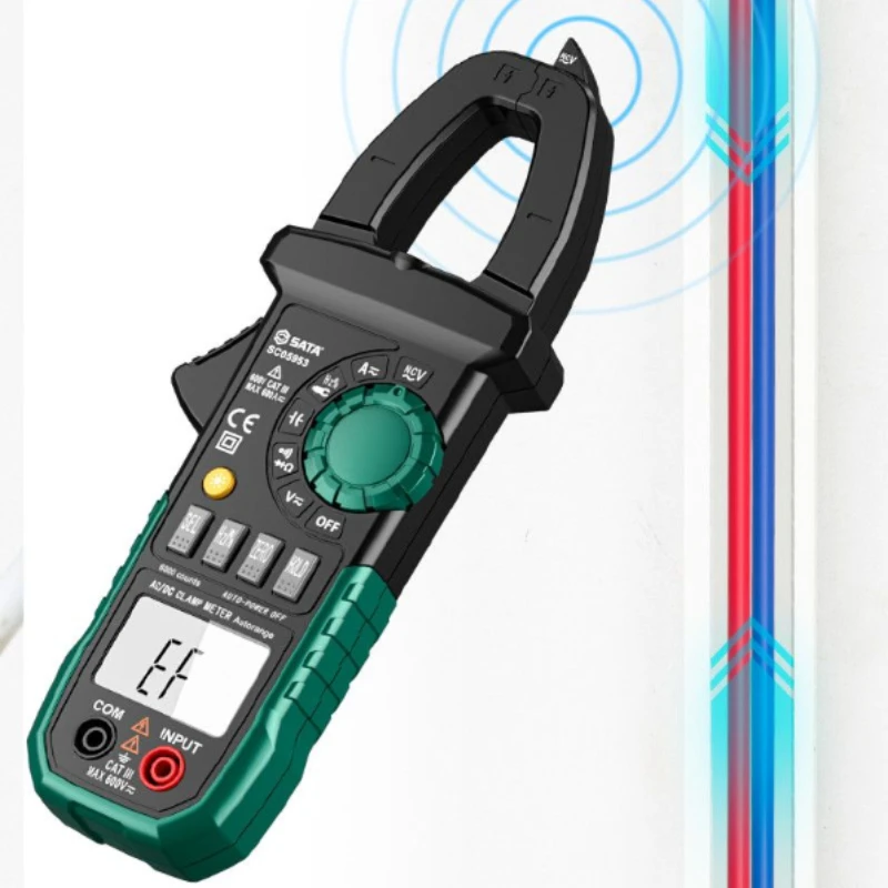 Youpin SATA Intelligent Backlight Digital Display Clamp Meter High Precision Multi-Meter 600A AC/DC Clamp Ammeters Ohm Tools