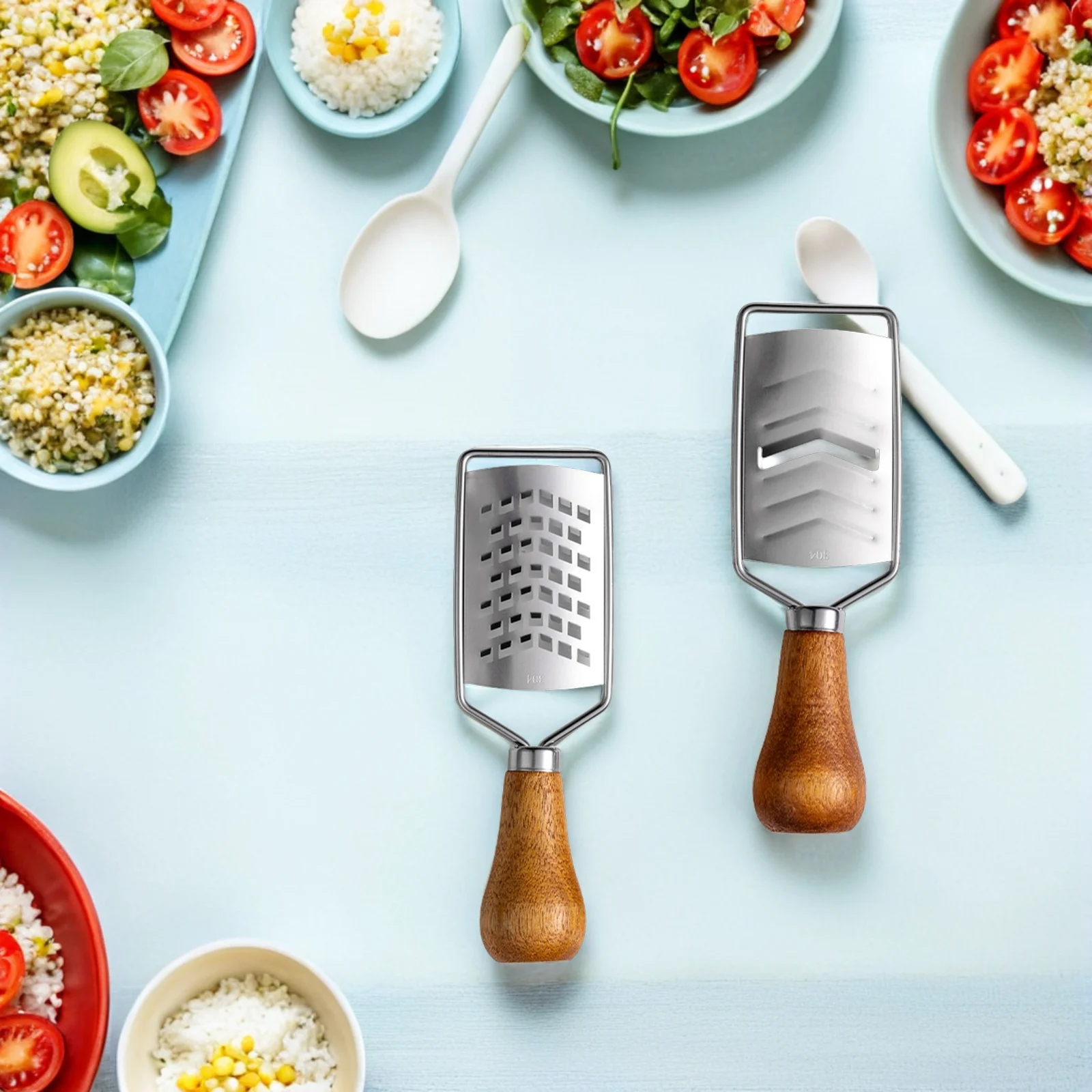 

6Pcs Mini Cheese Grater Stainless Steel Multifunctional Tool for Kitchen Baking Outdoor Picnics Easy Clean Cheese Cutter