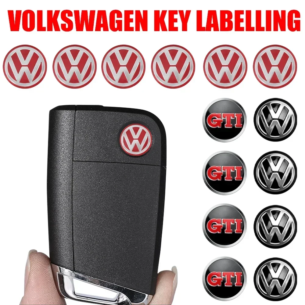 

Car Sticker Key Shell Emblem Remote Badge Accessories For Volkswagen GTI Rline Golf 4 5 6 7 Tiguan Passat Polo Jetta Beetle Bora