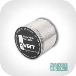 10m Realistic German WBT-0820 Silver Solder Wire With Silver Content Of 4%  Wire Diameter Of 0.8mm For Audiophile Audio Solder