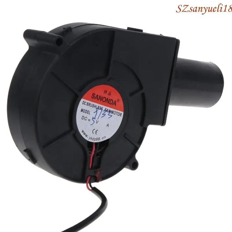 

94PC 9733 BBQ Blower Fan DC5V 0.6A Charcoal Chimney Starter Cooking Fan Electric Blower for DC 5V Power 3-Speed USB Cable 57'