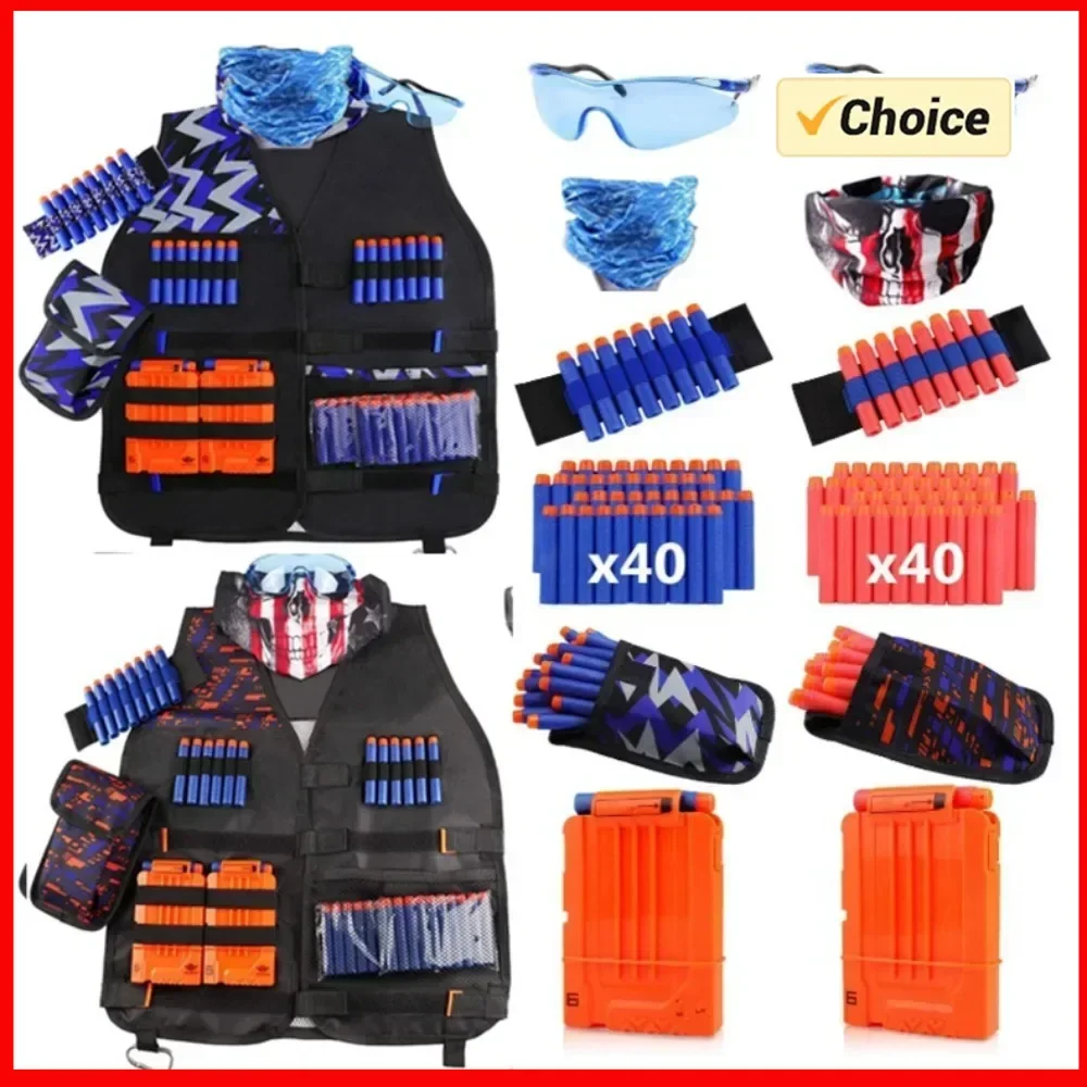 Outdoor Game Kids Tactical Vest Suit Kit for N-Strike Elite Series Children Gifts Toys Boys Tactical Jacket Waistcoat