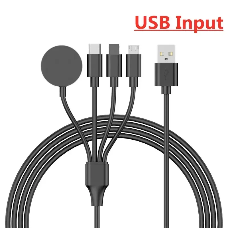 4 In 1  Magnetic Wireless Charger USB Type C PD Charging Cable Fast Watchfor iPhone 14 /Android Apple Watch iWatch 1-9 Ultra SE