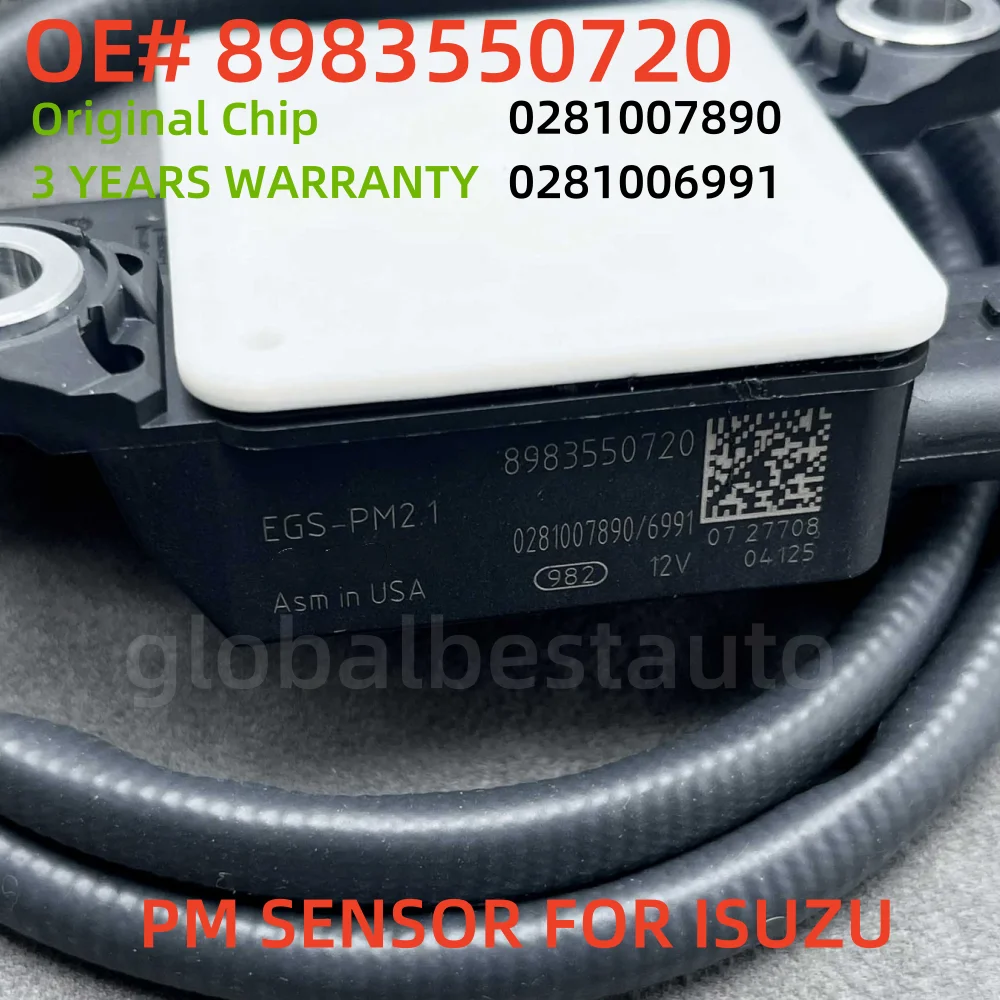 

8983550720 1275100944 New Particulate Matter Sensor PM Sensor For Isuzu D-MAX 89835-50720 0281006991 1277023203 0281007890