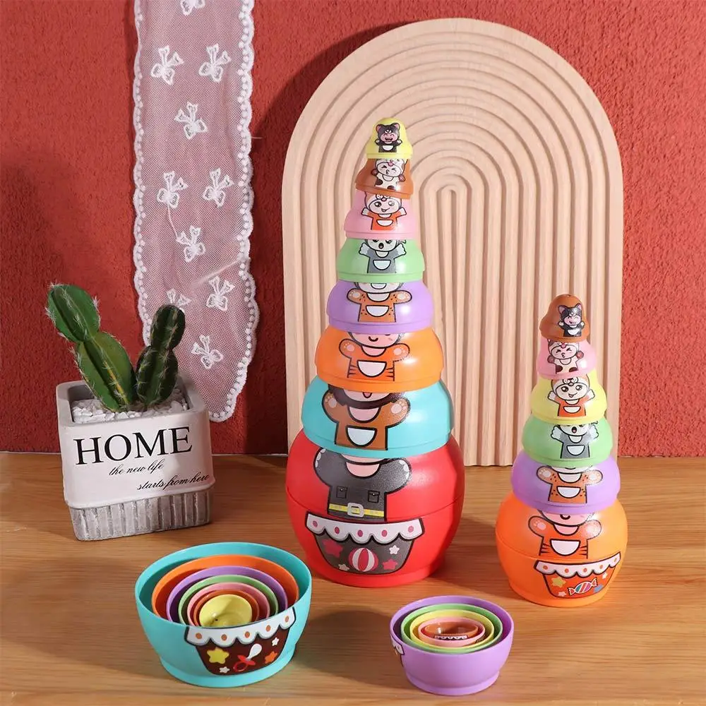 

6 Layer Russian Nesting Dolls 8 Layer Figurines Matryoshka Toys Cartoon Craft Handmade Stacking Dolls Children's Day Gifts