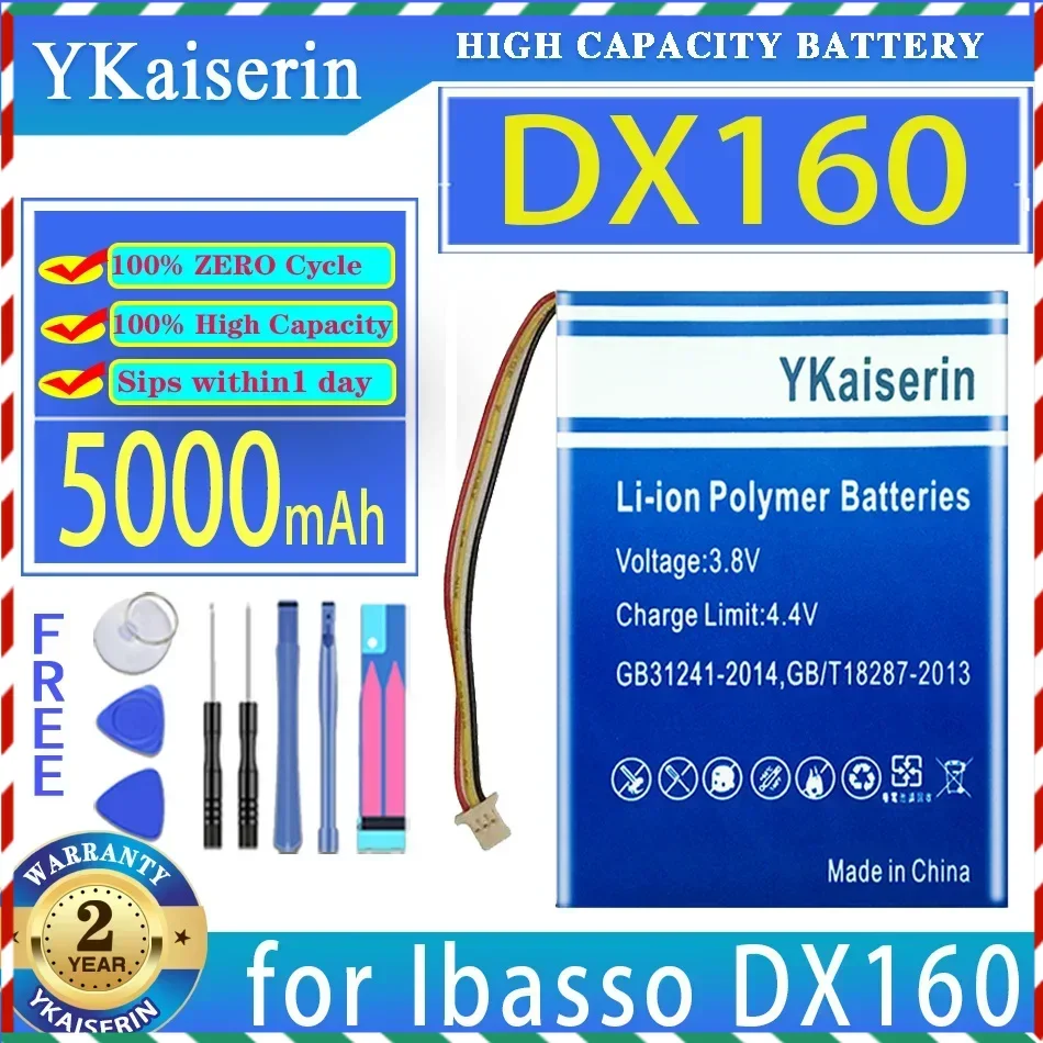 YKaiserin 5000mAh Replacement Battery for Ibasso DX160 DAP Player