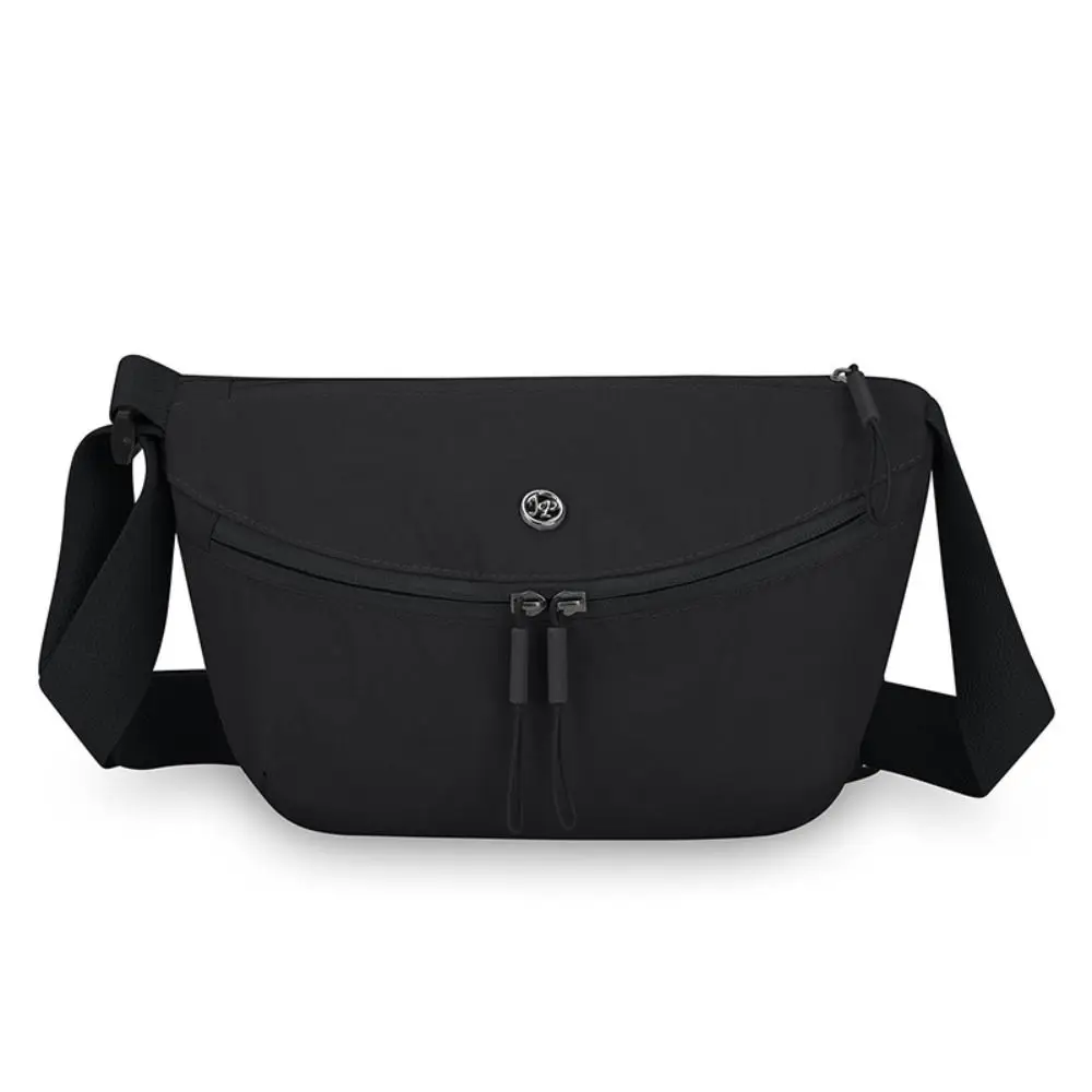 Nylon Cloth Crossbody Bag Multi-compartment Ultra-Light Shoulder Bag Adjustable Strap Waterproof Small Square Bag