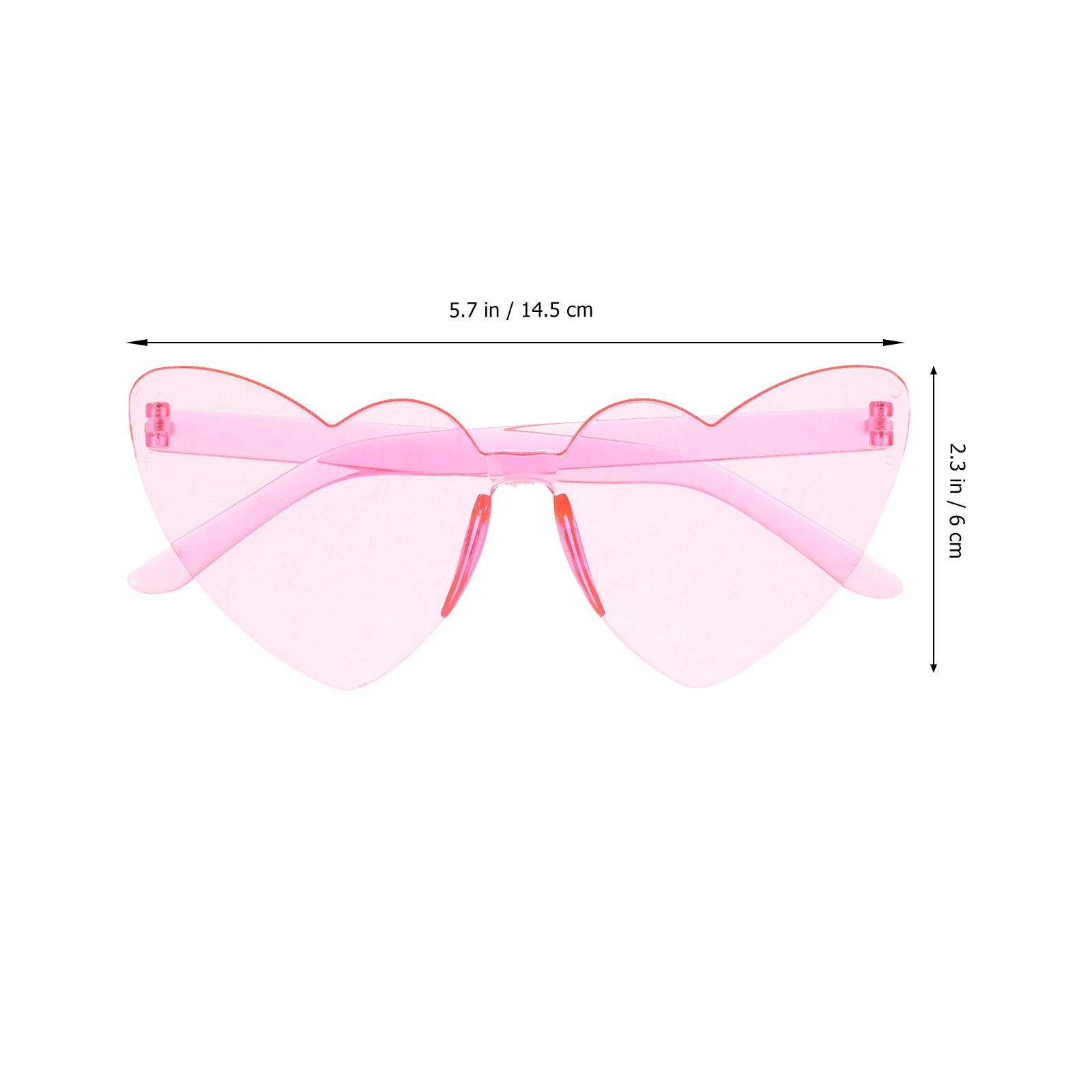

Heart Sunglasses Lightweight Durable Party Eyeglasses for Women Men Funky Trendy Cool Glasses Bachelorette Party Accessories