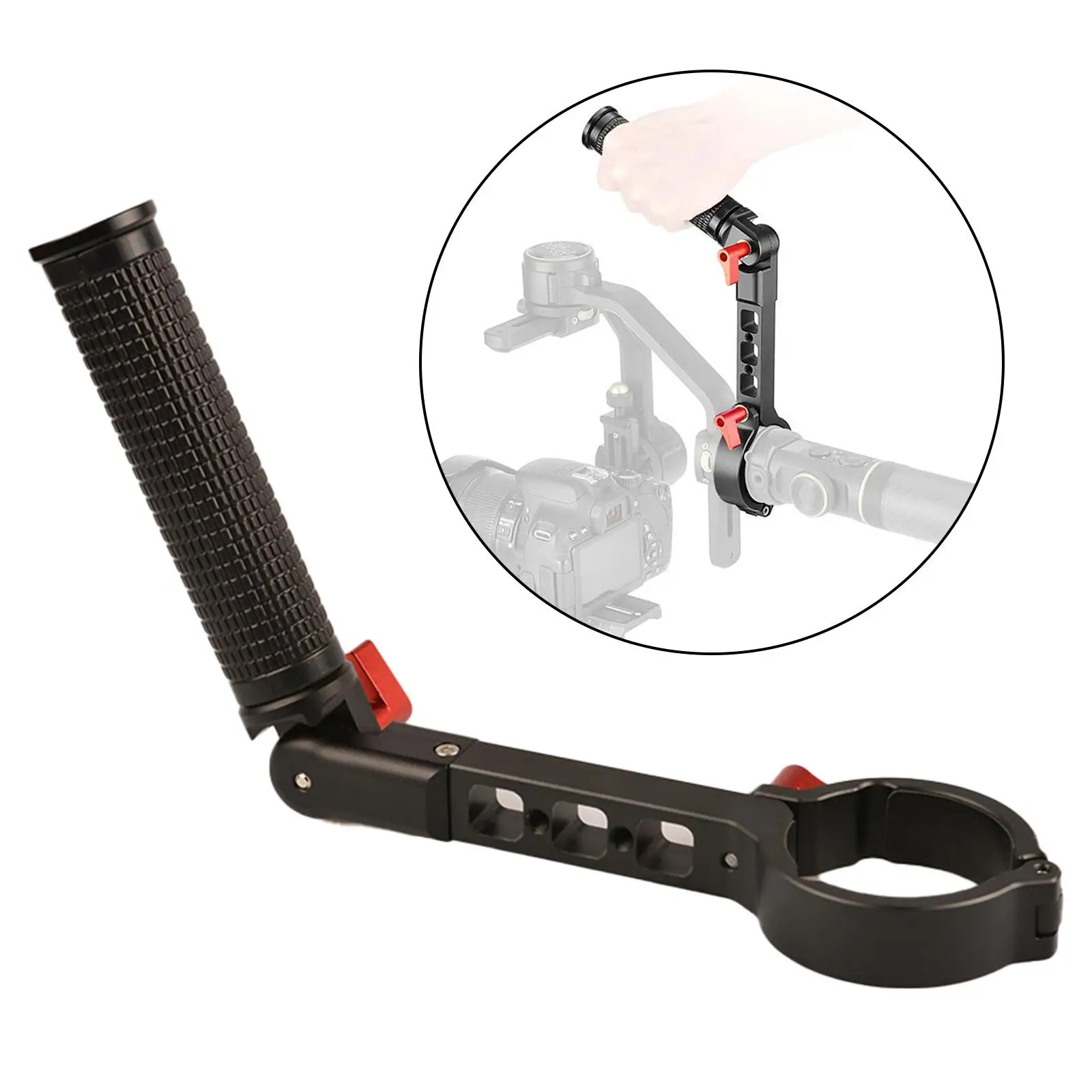 Adjustable Handle Grip  Compatible with  Crane 2S Handheld Stabilizer, Black