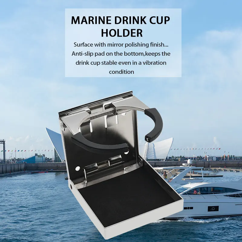 

Морской Регулируемый складной подстаканник для напитков Лодка Грузовик RV набор из нержавеющей стали подстаканник для бутылок Аксессуары для лодок