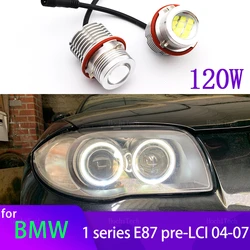 for BMW 1 series E87 116i 116d 118i 118d 120i 120d 130i pre-LCI 04-07  120W Car Headlight Bulbs Angel Eyes Marker Lights Bulbs