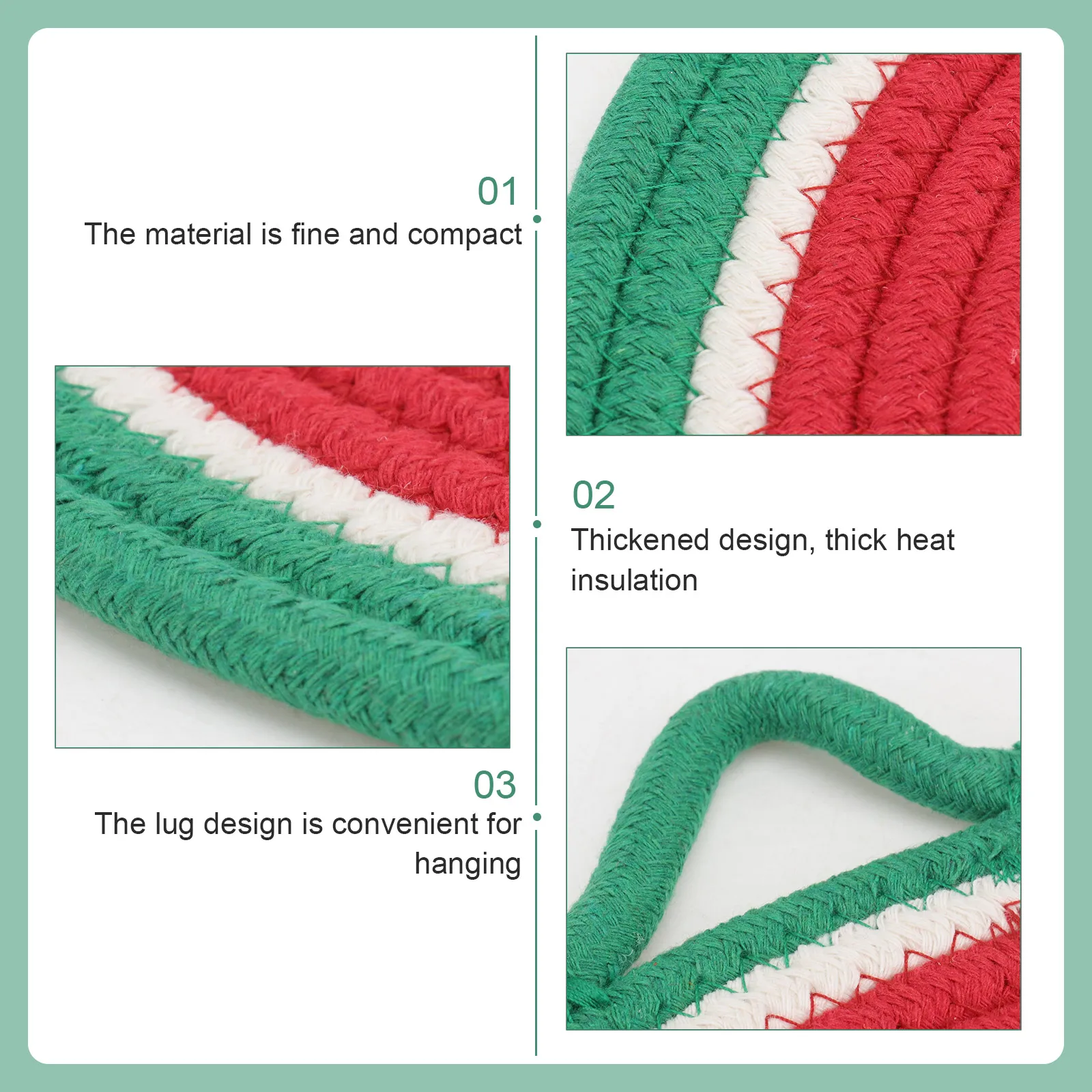 

1Pc Cotton Dining Placemat Fruit Style Lightweight Table Mat Heat Resistant Heat Insulated Pad Tableware Supplies